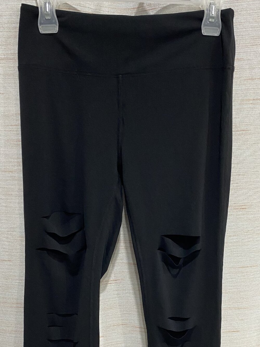 Zyia Active Leggings with cuts Black 8-10 Womens (229)